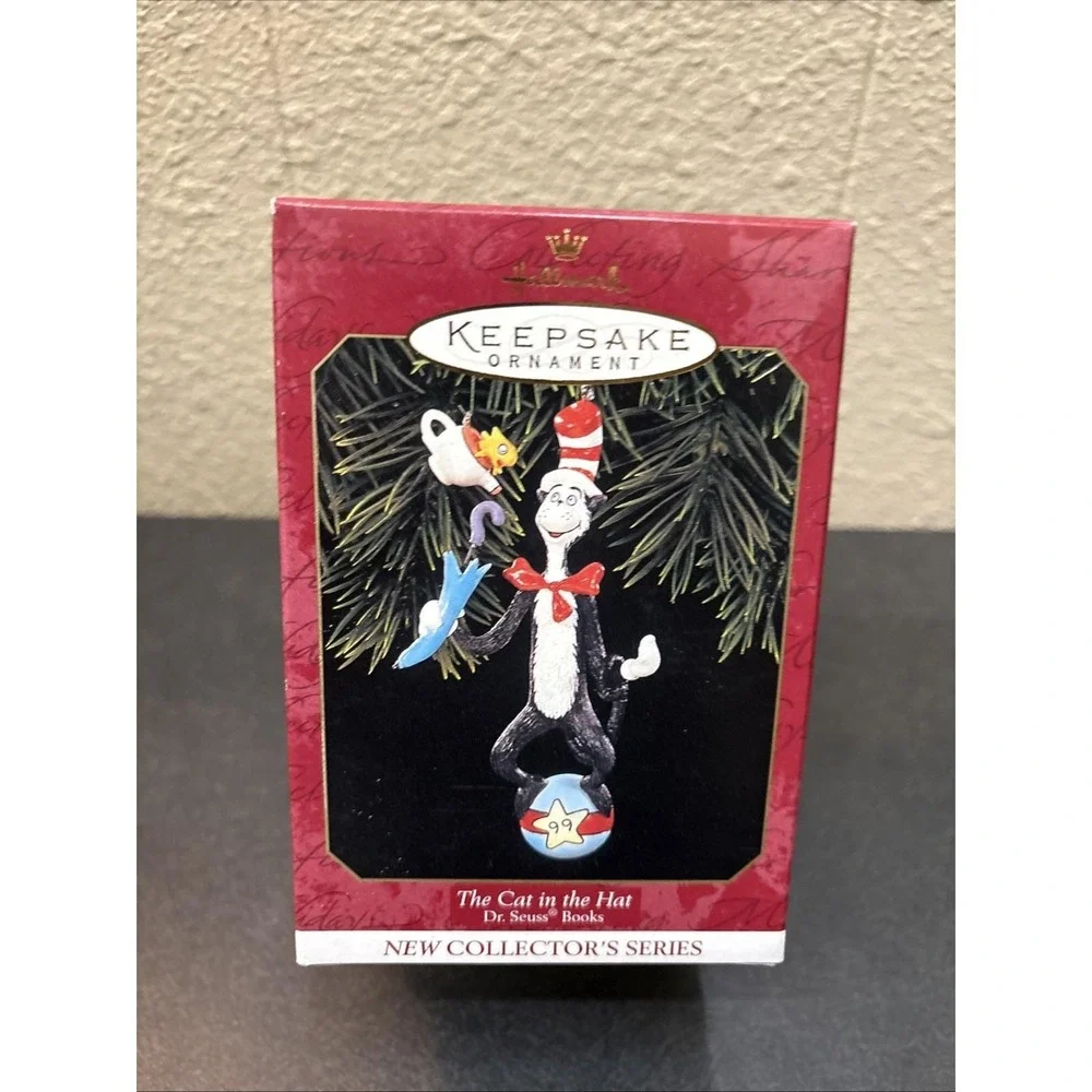 1999 Hallmark Keepsake~The Cat In The Hat Dr Seuss Christmas Ornament